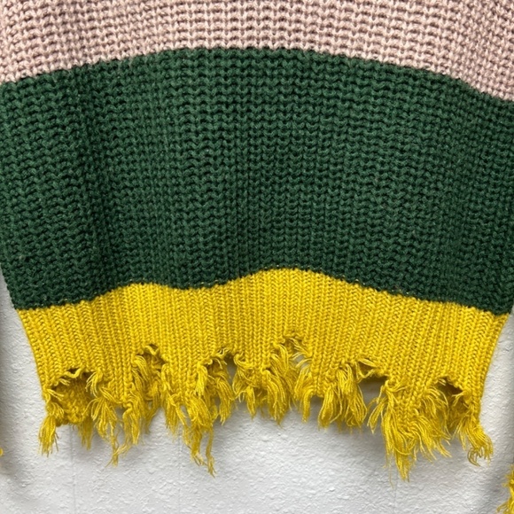 Love Tree Distressed Bohemian Womens Sweater Small Chic Chaotic Academia - Picture 5 of 12